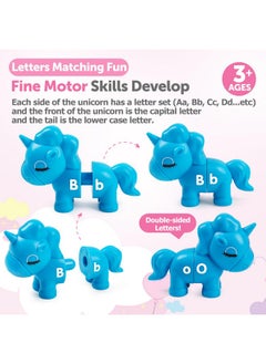 kizh Abc Letters Matching Toys Double-Sided Alphabet Learning Toy For Kids Fine Motor Toys Uppercase Lowercase Letters Sorting And Matching Game Easter Birthday Gifts For Toddlers Kids 3 4 5（13Pcs）  - Image 3