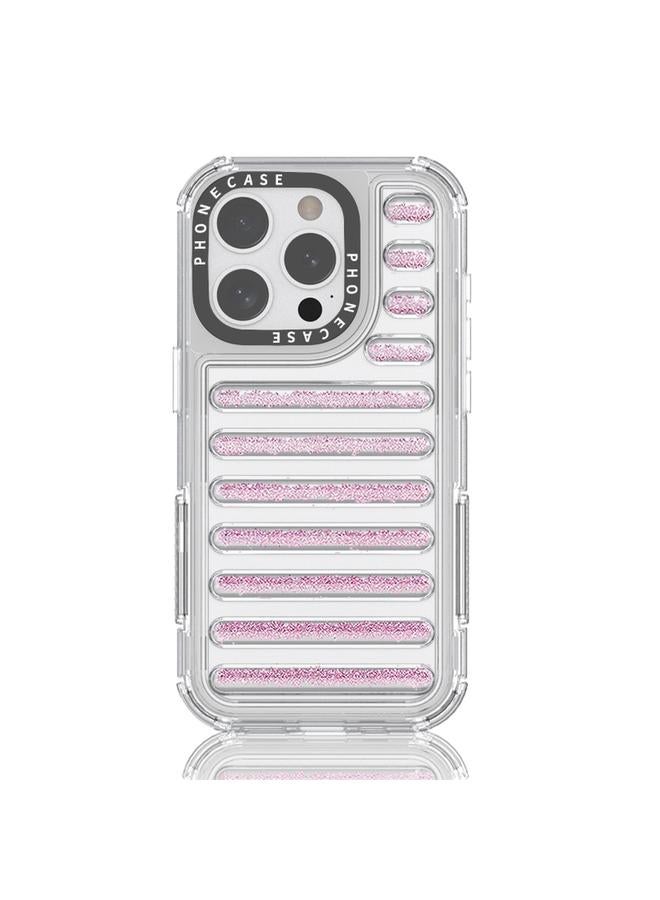 S-TOP Case For iPhone 15 Pro Capsule Glitter TPU Hybrid PC Airbag Phone Case - Image 1