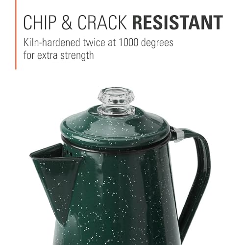 GSI Outdoors Percolator Coffee Pot | Enamelware Campfire Coffee Boiler Kettle for Outdoor Camping Cookware, Cabin, RV, Kitchen, Hunting & Backpacking - Image 3