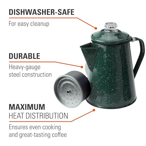 GSI Outdoors Percolator Coffee Pot | Enamelware Campfire Coffee Boiler Kettle for Outdoor Camping Cookware, Cabin, RV, Kitchen, Hunting & Backpacking - Image 4