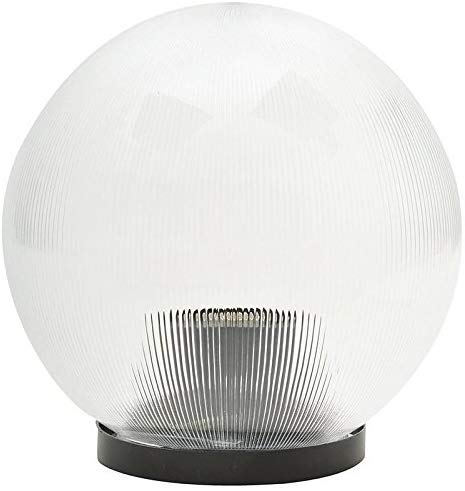 Homenique Unbreakable Polycarbonate IP54 Waterproof GatePathWallPillarGarden Light Bulkhead with White Color LED Bulb Milky 8Inch Clear - Image 1