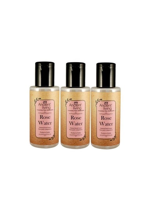 Pure Organic Rose Water Chemical Free Set Of 3100 Ml Each
