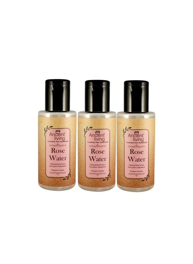 Ancient Living Pure Organic Rose Water Chemical Free Set Of 3100 Ml Each  - Image 1