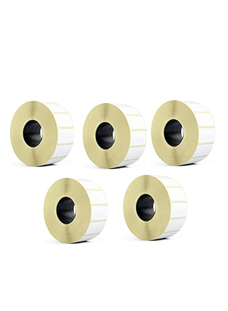 Terabyte 38mm x 25mm Direct Thermal Barcode Label Sticker 1000 Labels per Roll - 5 Rolls - Image 1