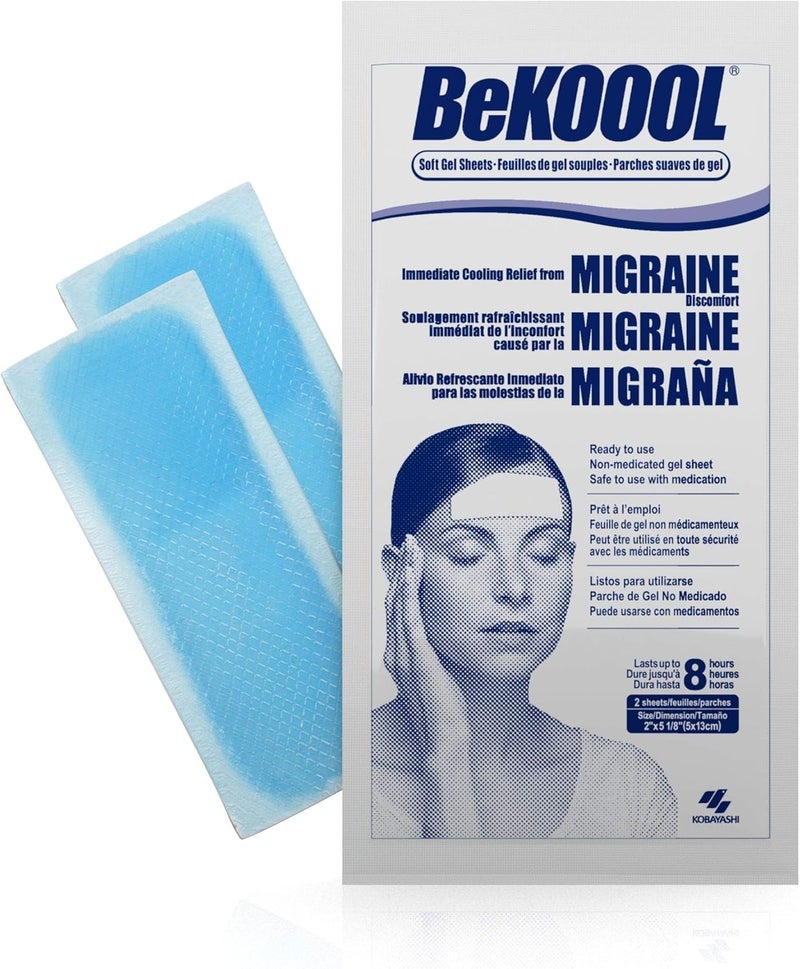 BeKOOOL Migraine Gel Sheets - 4 Count - Image 3
