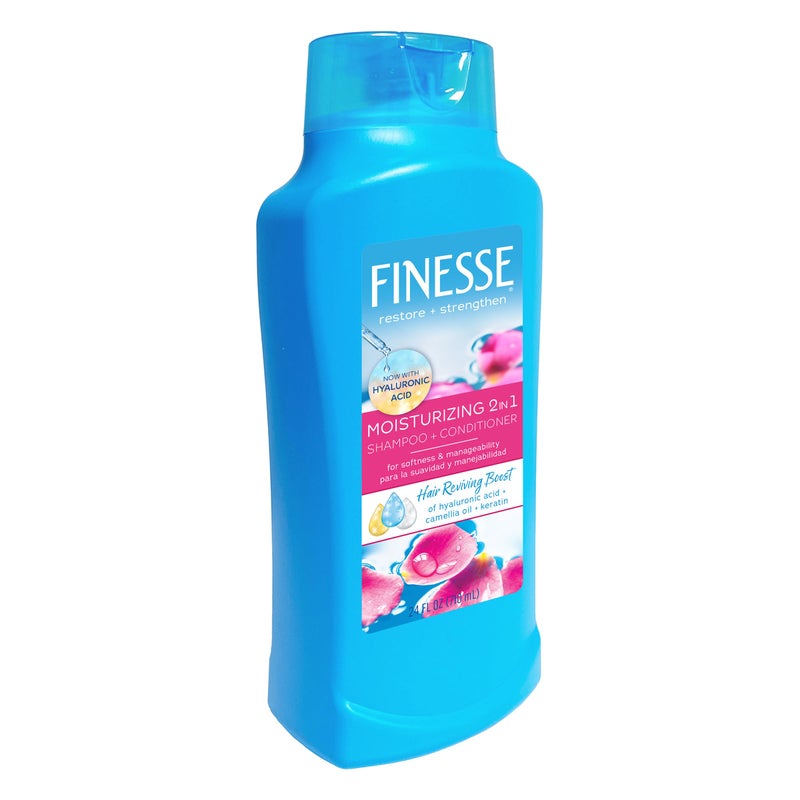 FINESSE Moisturizing 2 In 1 Shampoo 24 Ounce Pack of 6