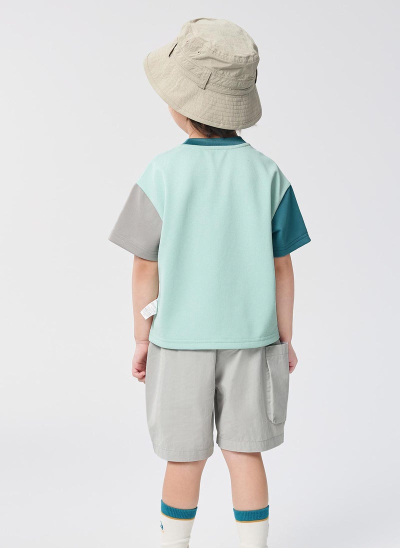 Balabala Toddler Boy Knit short sleeve suit  - Image 3