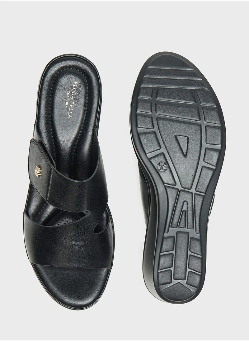 shoexpress Double Strap Wedge Sandals
