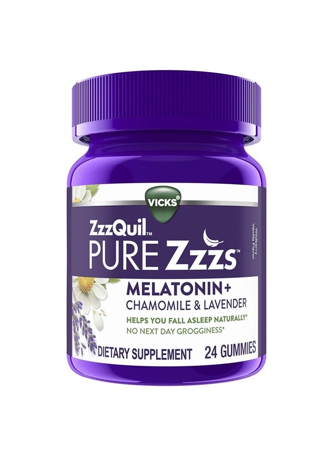 Vicks Melatonin+ Chamomile & Lavender 24 Gummies  - Image 1