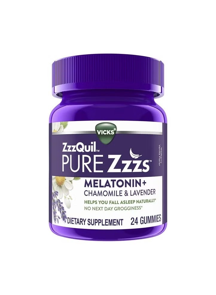 Vicks Melatonin+ Chamomile & Lavender 24 Gummies - Image 4