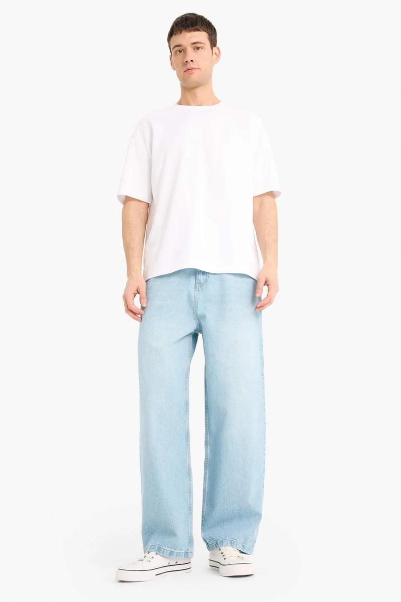 DeFacto Wide Leg Denim Trousers