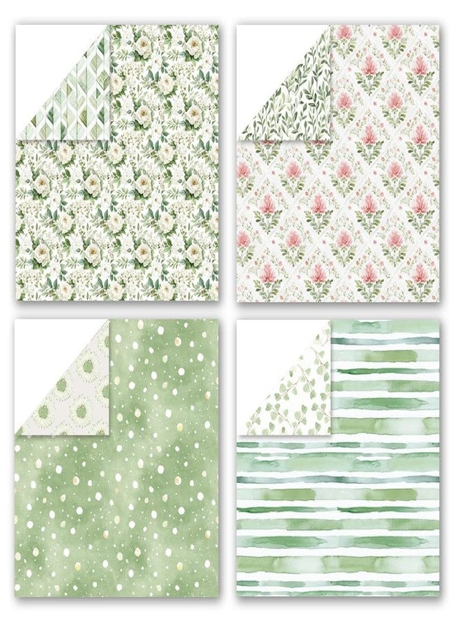 iKammo Merry Christmas Scrapbook Paper 12×12 ,Vintage Boho Patterned Craft Paper Pad,24 Sheets Double-Sided Bobo Floral Scrapbooking CardStock Papers Pad for Holiday Cardmaking DIY Origami Papers. - Image 5