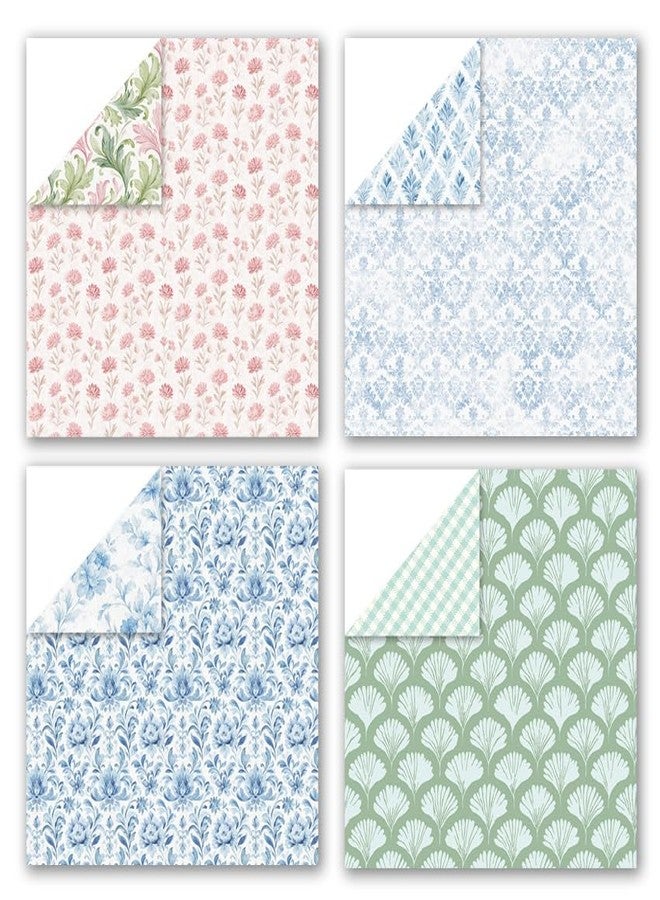 iKammo Merry Christmas Scrapbook Paper 12×12 ,Vintage Boho Patterned Craft Paper Pad,24 Sheets Double-Sided Bobo Floral Scrapbooking CardStock Papers Pad for Holiday Cardmaking DIY Origami Papers. - Image 3