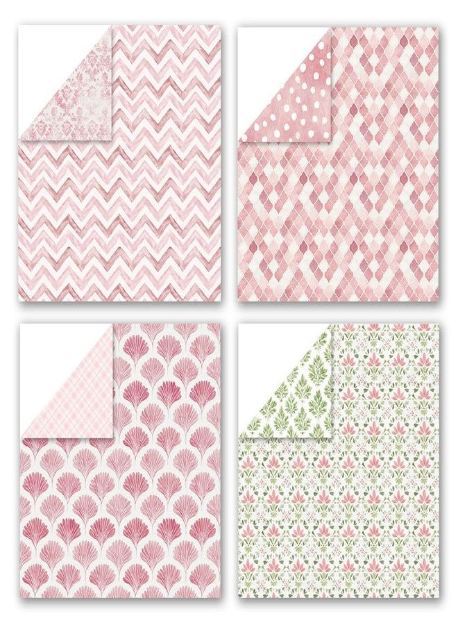 iKammo Merry Christmas Scrapbook Paper 12×12 ,Vintage Boho Patterned Craft Paper Pad,24 Sheets Double-Sided Bobo Floral Scrapbooking CardStock Papers Pad for Holiday Cardmaking DIY Origami Papers. - Image 4