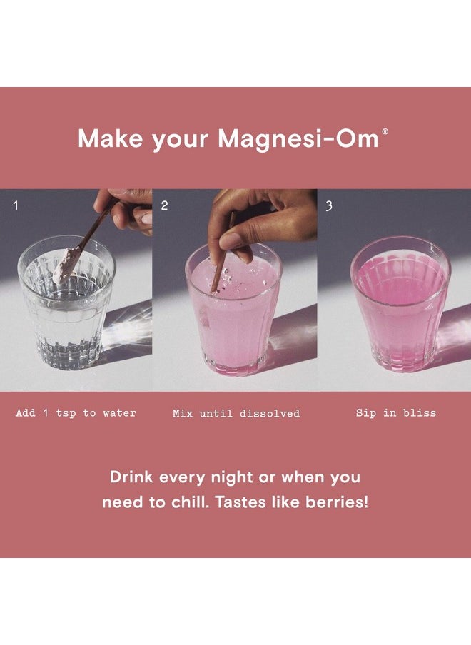 Moon Juice - Magnesiom By Moon Juice ; Magnesium Powder Supplement For Natural Calm Sleep & Regularity ; Magnesium Acetyl Taurinate Magnesium Gluconate Magnesium Citrate Ltheanine ; Sugar Free Berry Flavor - Image 1