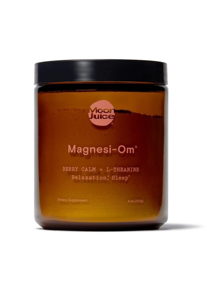 Moon Juice - Magnesiom By Moon Juice ; Magnesium Powder Supplement For Natural Calm Sleep & Regularity ; Magnesium Acetyl Taurinate Magnesium Gluconate Magnesium Citrate Ltheanine ; Sugar Free Berry Flavor - Image 1