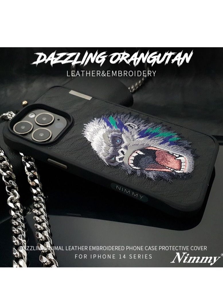 Nimmy - Apple iPhone 13 Pro King Kong Embroidery 3D Case - Image 1