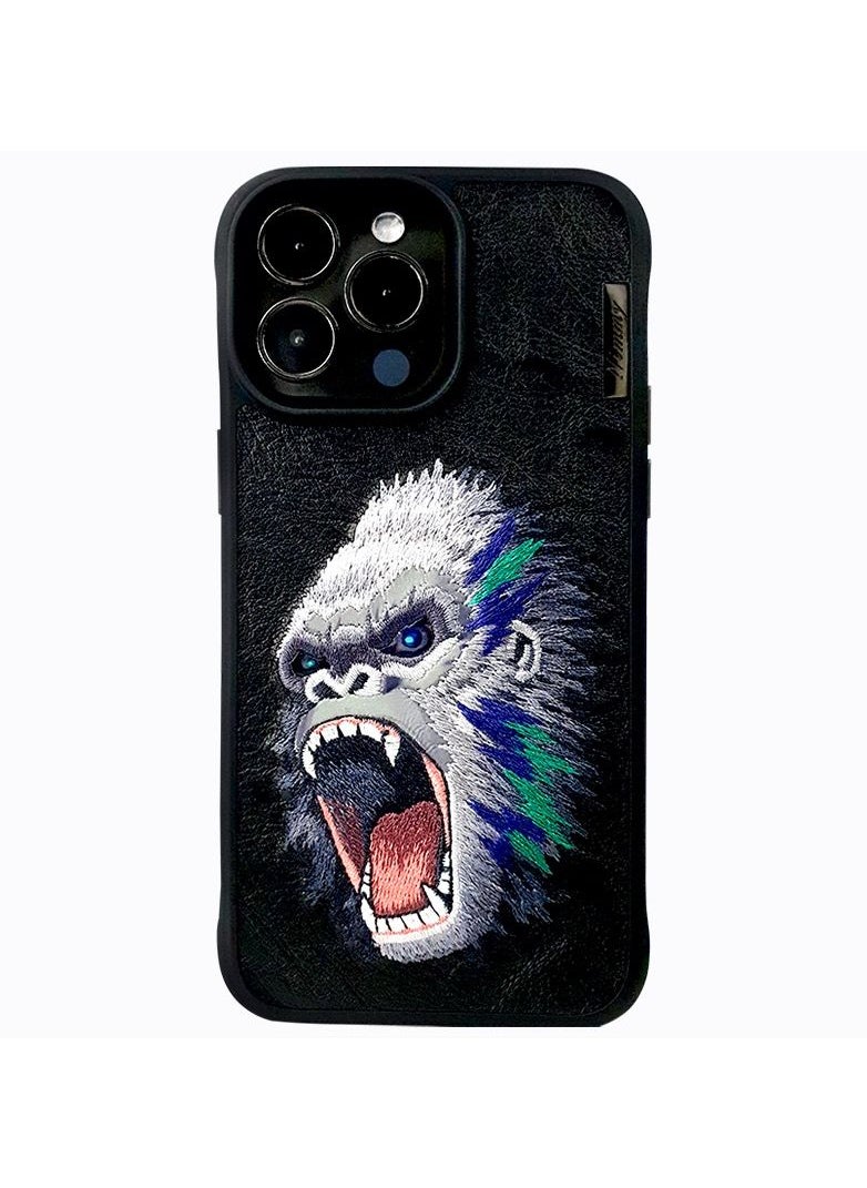 Nimmy - Apple iPhone 13 Pro King Kong Embroidery 3D Case - Image 1