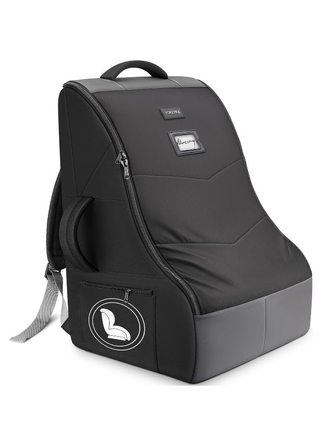 YOREPEK Padded Car Seat Travel Bag for Airplane Travel Compatible with Chicco, Britax, Nuna Rava, Sturdy Car Seat Backpack for Airport with Wear-Resistant Bottom, Large Carseat Cover for Baby Travel - Image 1