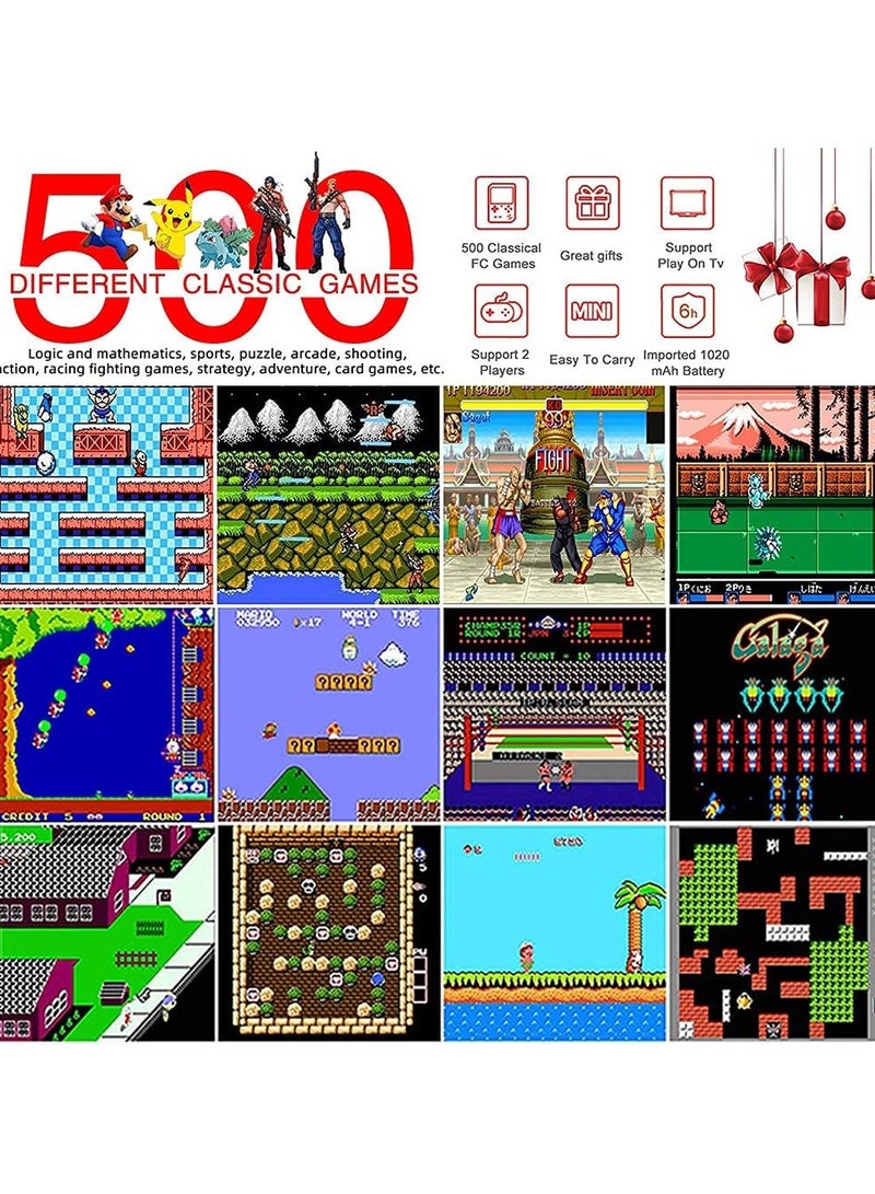 general Handheld Game Console, 500 Super Classic FC Games, Mini Handheld Game Console with 3.0-Inches Color Screen, 1020mAh Rechargeable Battery Portable Game - Image 3