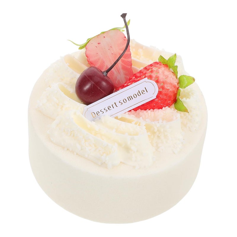 Cherry Design Realistic Faux Cake Model For Window Display Simulation Gourmet Prop Dessert Table Decoration Food Photography - Image 2