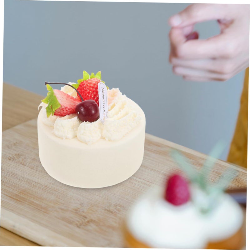 Cherry Design Realistic Faux Cake Model For Window Display Simulation Gourmet Prop Dessert Table Decoration Food Photography - Image 5