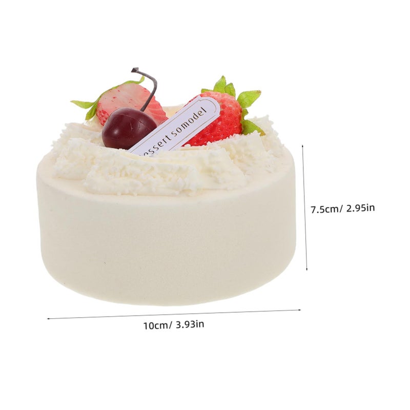 Cherry Design Realistic Faux Cake Model For Window Display Simulation Gourmet Prop Dessert Table Decoration Food Photography - Image 3
