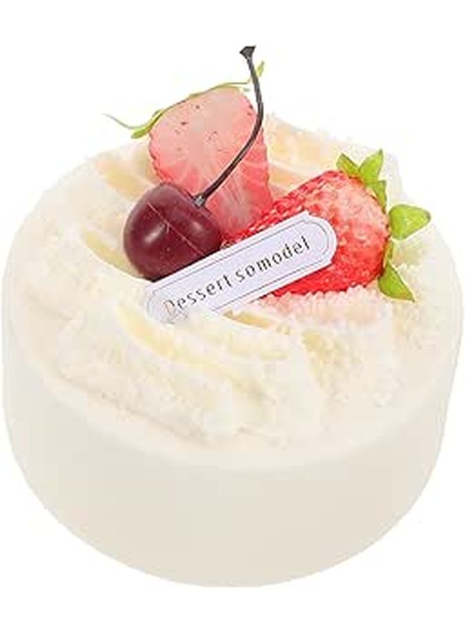 Cherry Design Realistic Faux Cake Model For Window Display Simulation Gourmet Prop Dessert Table Decoration Food Photography - Image 1