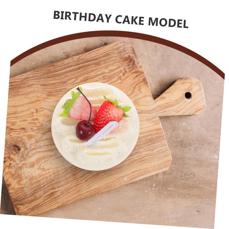 Cherry Design Realistic Faux Cake Model For Window Display Simulation Gourmet Prop Dessert Table Decoration Food Photography - Image 4