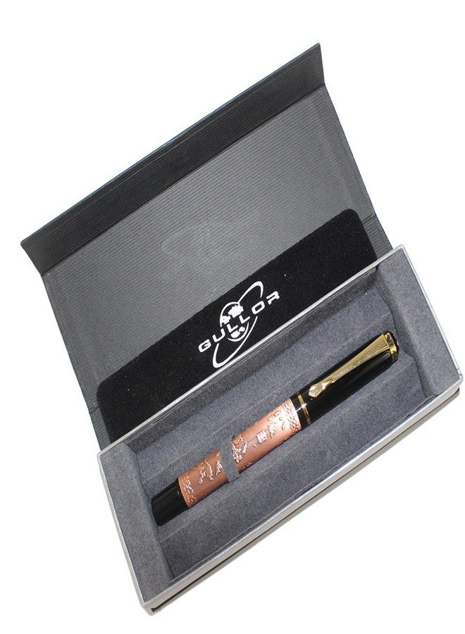 Gullor Chinese Roller Ball Pen with Gift Box - Red Copper - Image 2