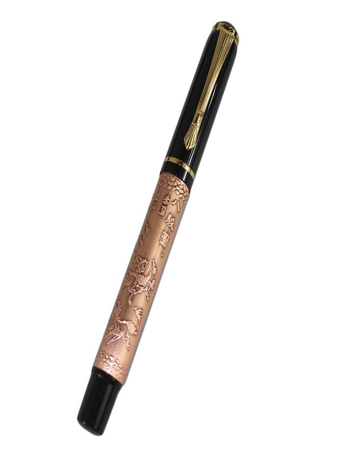 Gullor Chinese Roller Ball Pen with Gift Box - Red Copper - Image 3