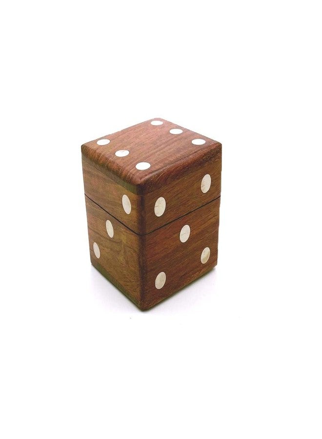 ZYNTIX Wooden Cube Set for Ludo - Includes 1 Big Dice and 5 Small Ludo Dice - Natural Wood - Useful for Board Games, Family Fun, and Game Night Essentials (Square White) - Image 5