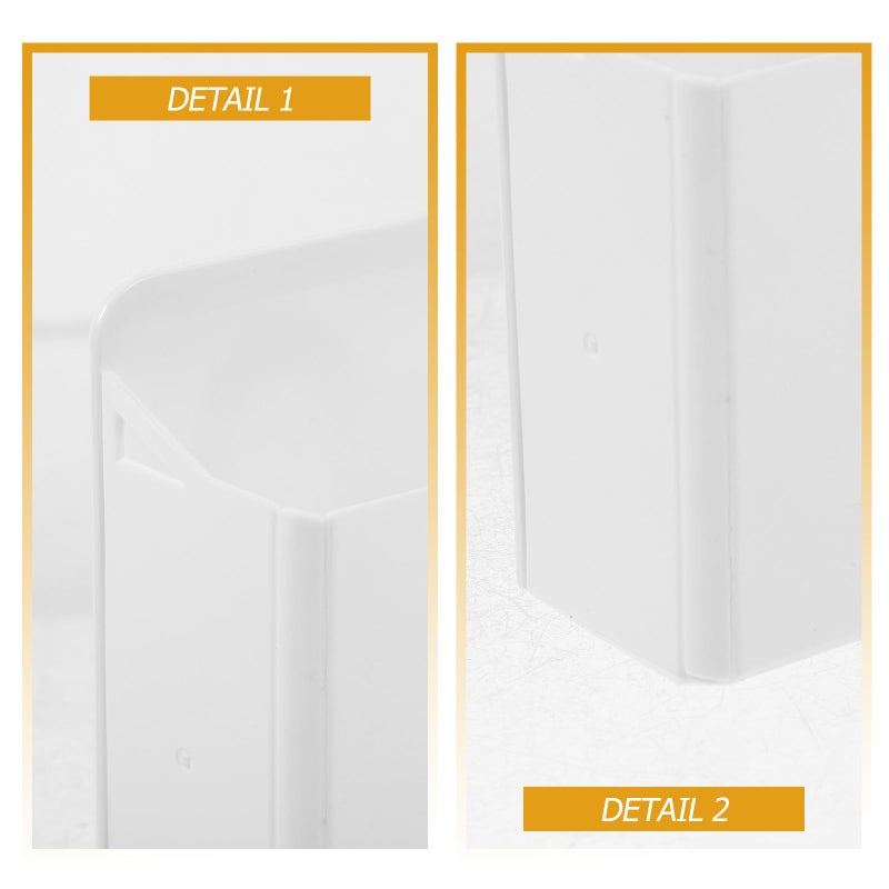 White Glass Dry Erase Marker Storage Box with Suction Cup for Office and Classroom Wall Mount - Image 4
