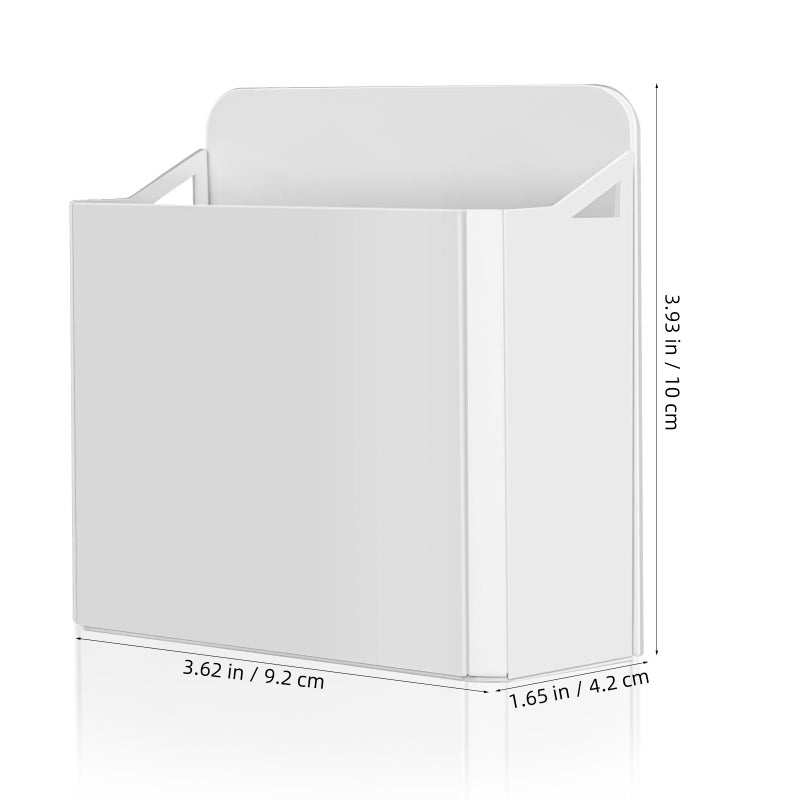 White Glass Dry Erase Marker Storage Box with Suction Cup for Office and Classroom Wall Mount - Image 3