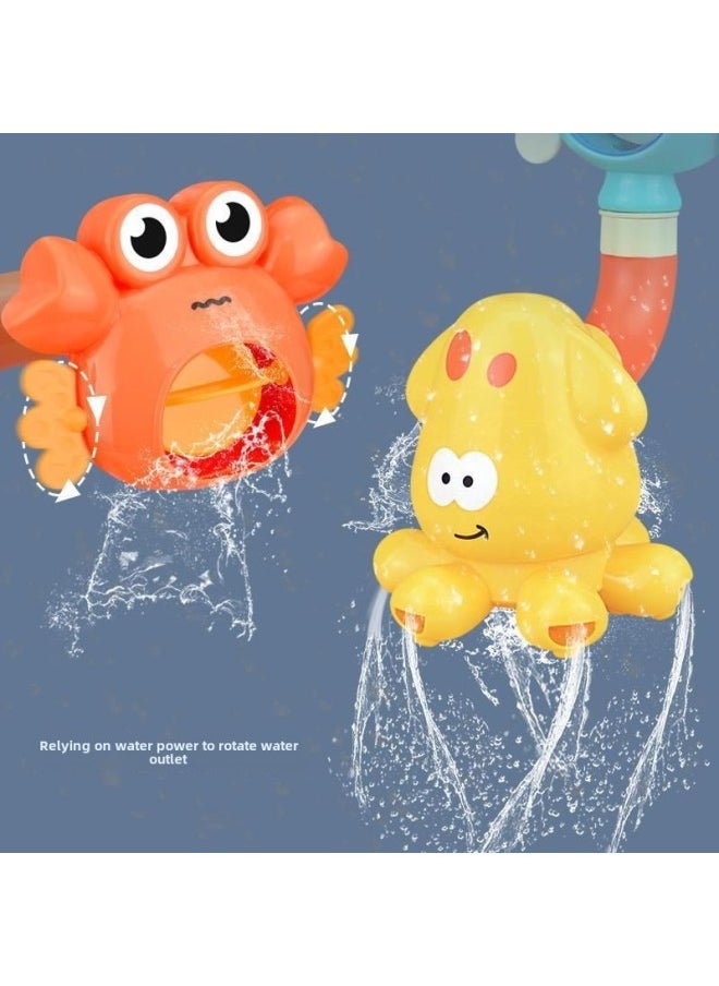 Generic - Baby Bath Water Spray Shower Kettle Children Play Water Children Play Water Boys And Girls Toys Wholesale-Color:Marine Animal Pipe Spinning Music - Image 1