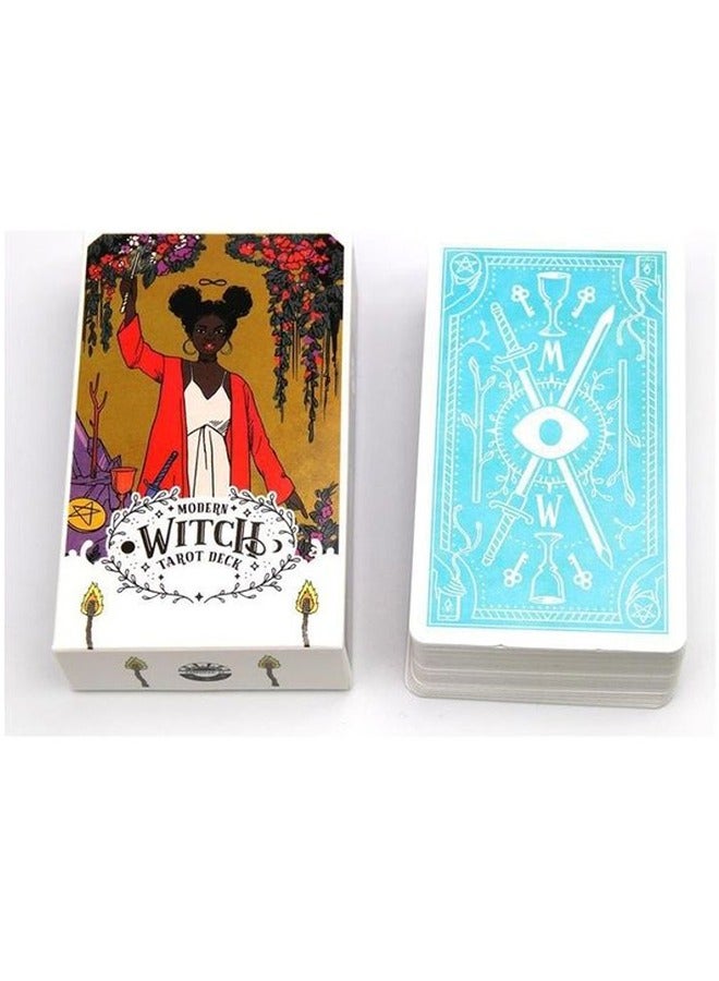 Modern Witch Deck Tarot Card - 78 Cards Mystical Divination  Set  Full English version with Guidebook,  Fortune Telling, Moon Magic Gift for Beginners & Professionals - Image 3