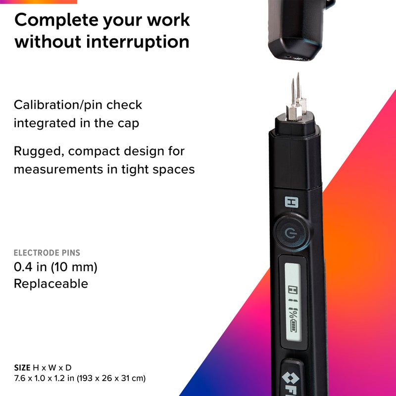 FLIR MR40 Moisture Pen + Flashlight, Pocket Portable, Rugged 2-Pin, Single-Scale Moisture Meter with an Integrated Flashlight for Wood and Common Building Materials - Image 5