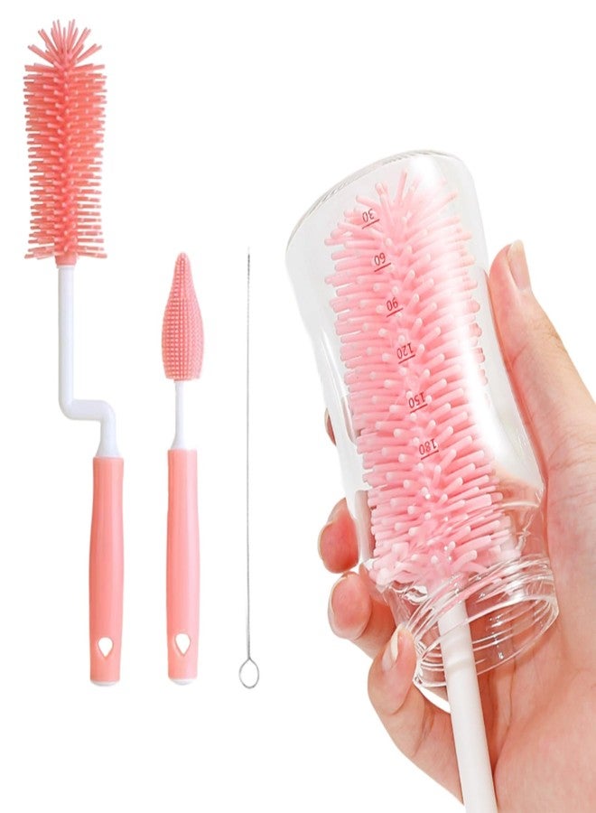 Dakos Baby Bottle Brush, Silicone Baby Bottle Brush Cleaner, Baby Bottle Cleaner Brush, Baby Milk Bottle Cleaning Brush, Nipple Cleaning Brush, Nipple Cleaning Brush,Bottle Brush Storage Box (MFP936) - Image 1