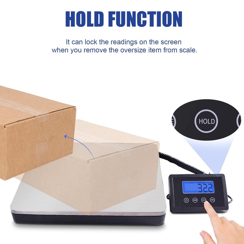 FUZION Shipping Scale for Packages Small Business - 440lb x 0.1lb Digital Postal Scale for Packages, Shipping Package Scale, Postage Scale, Postal Scale, Luggage Scale - Image 4