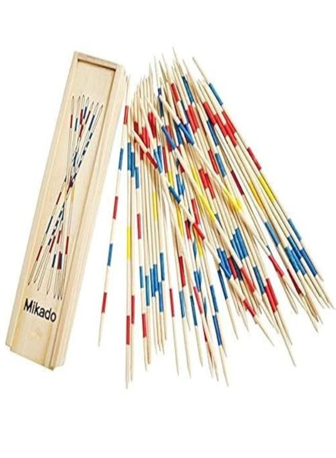 SubiMouIQ Mikado | Wooden 31 Pick-Up Sticks | Best Return Gift | Fun Family Indoor Board Game for Adults and Kids 5+ Years (Pack of One) (10) - Image 1