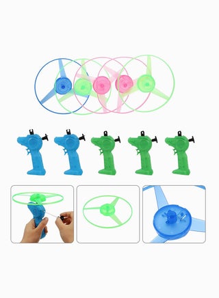 Vibrant Light Up Flying Disc Launcher Set with 5 Colorful Twisty Pull String Flying Saucers for Fun Outdoors - pzsku/Z9A912E70F0C4EC9A5F4AZ/45/_/1722397224/abfcbc63-b526-4645-800d-552be5ebd4f7
