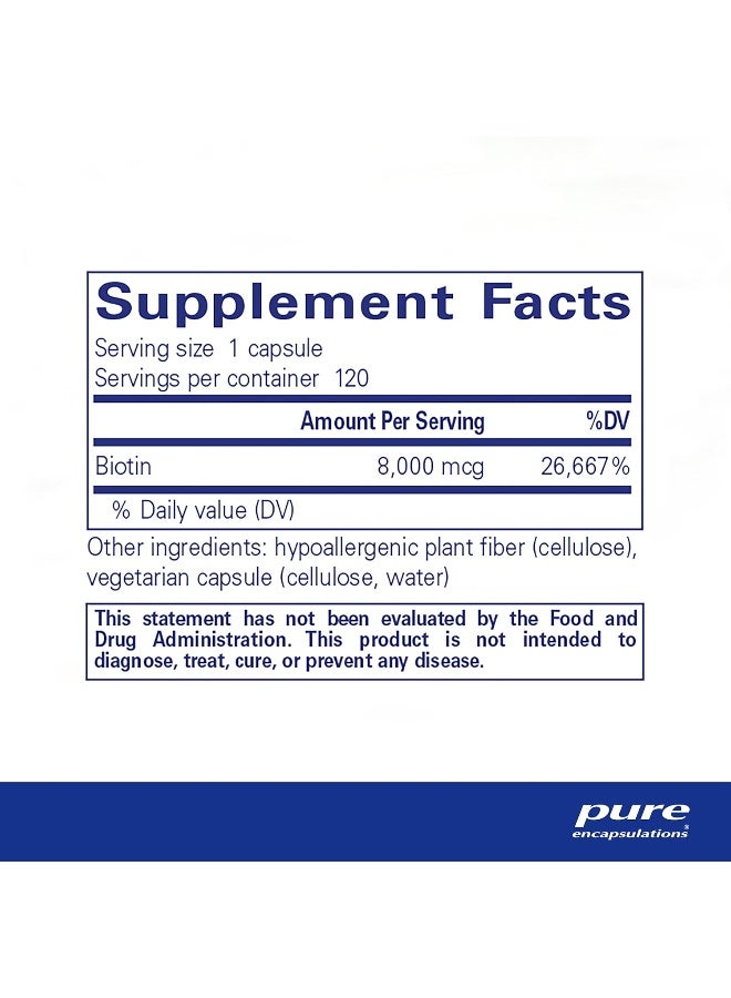 بيوتين 8 ملجم 120 كبسولة - Image 2