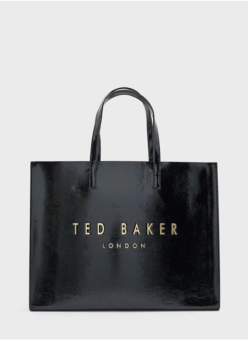 Ted Baker Crikon Wide Crinkle Texture Icon Tote Bag