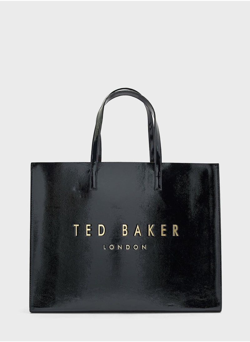 Ted Baker Crikon Wide Crinkle Texture Icon Tote Bag  - Image 1