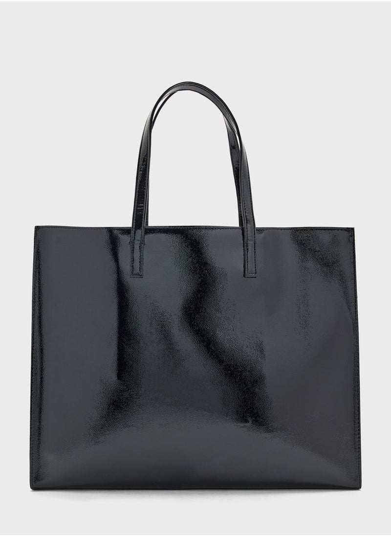 Ted Baker Crikon Wide Crinkle Texture Icon Tote Bag  - Image 2