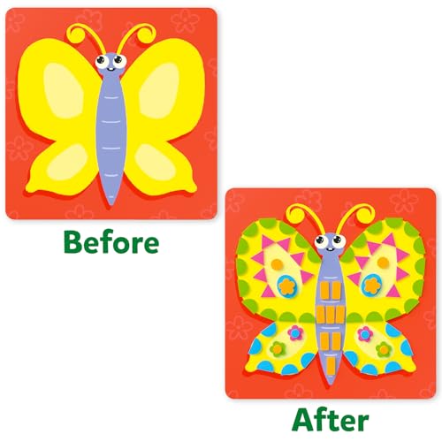 Skillmatics Foam Sticker Art Activity - Animals, Stocking Stuffers, Mess-Free Fun for Kids, 800+ 3D Foam Stickers, DIY Felt Craft Kits, Christmas Gifts for Boys & Girls Ages 3, 4, 5, 6, 7 - Image 5