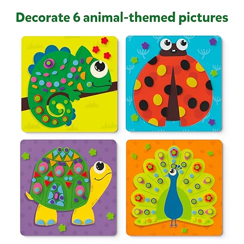 Skillmatics Foam Sticker Art Activity - Animals, Stocking Stuffers, Mess-Free Fun for Kids, 800+ 3D Foam Stickers, DIY Felt Craft Kits, Christmas Gifts for Boys & Girls Ages 3, 4, 5, 6, 7 - Image 4