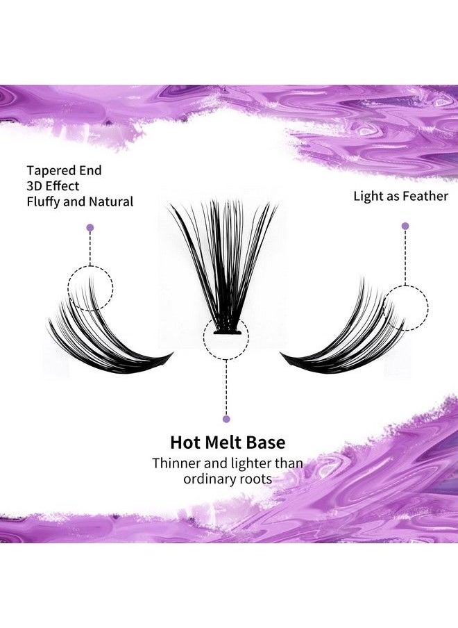 WENDY LASHES - Individual Cluster Lashes 30D/40D Mixed Natural Eyelash Clusters C/D Curl 0.07Mm Matte Black Soft 1216Mm Mink Diy Individual Eyelashes Cluster Lashes Extension By Wendy Lashes (30/40Dd1216Mm Mixed) - Image 1
