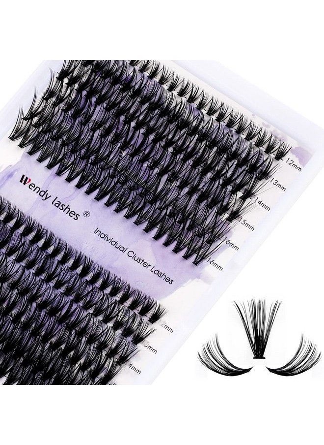WENDY LASHES - Individual Cluster Lashes 30D/40D Mixed Natural Eyelash Clusters C/D Curl 0.07Mm Matte Black Soft 1216Mm Mink Diy Individual Eyelashes Cluster Lashes Extension By Wendy Lashes (30/40Dd1216Mm Mixed) - Image 1
