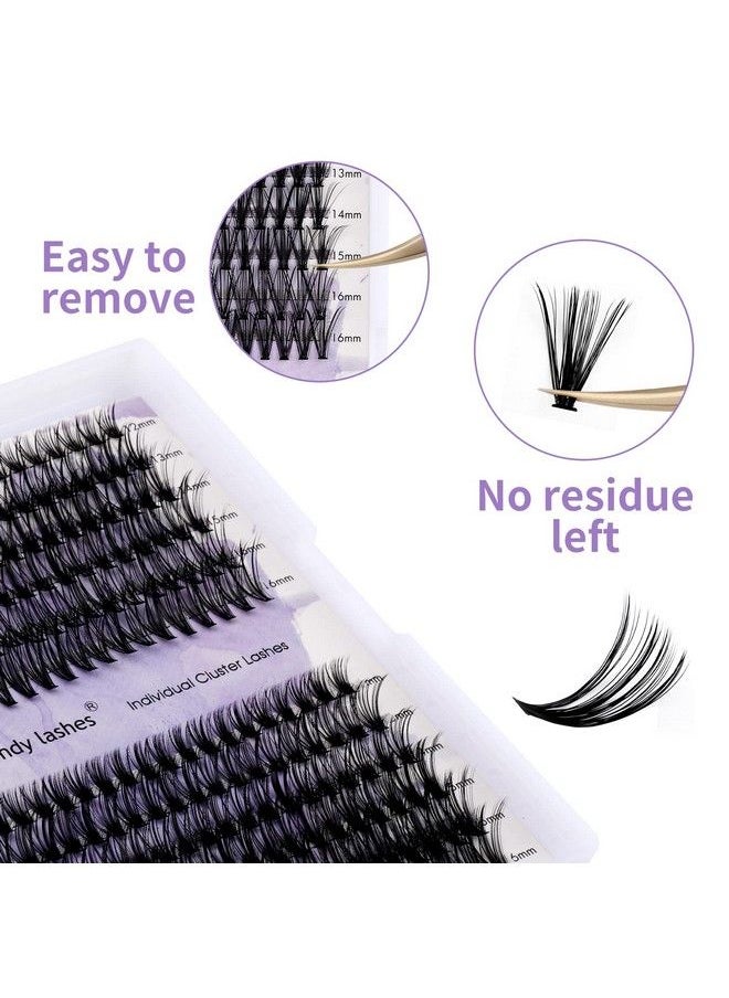 WENDY LASHES - Individual Cluster Lashes 30D/40D Mixed Natural Eyelash Clusters C/D Curl 0.07Mm Matte Black Soft 1216Mm Mink Diy Individual Eyelashes Cluster Lashes Extension By Wendy Lashes (30/40Dd1216Mm Mixed) - Image 1